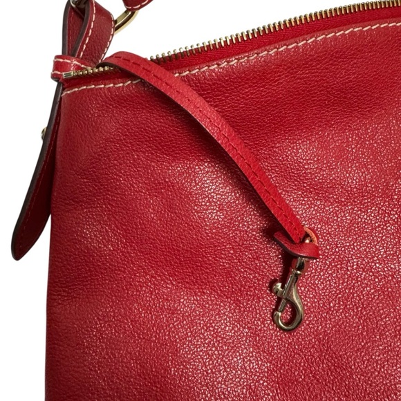 Dooney & Bourke Red Leather Dillen Pocket Hobo - Picture 8 of 16